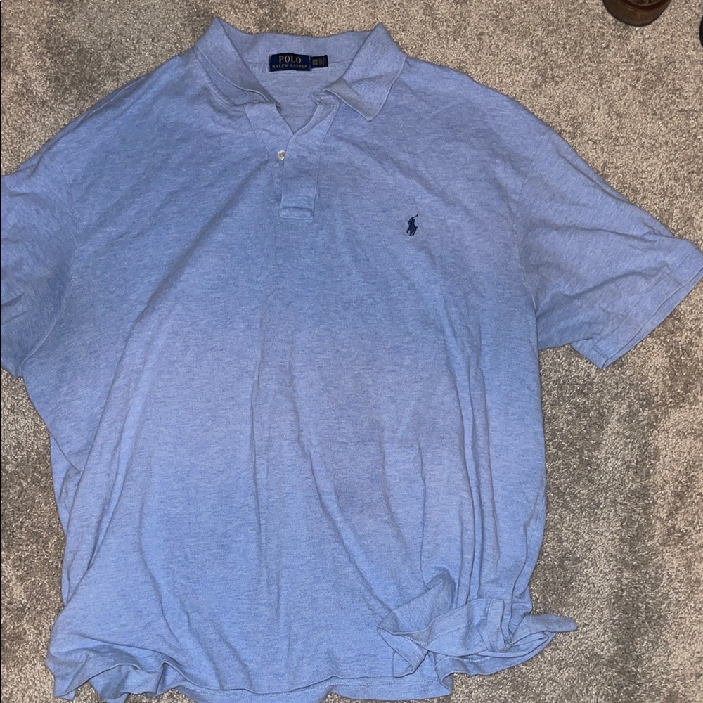 Polo by Ralph Lauren Men's Light Blue Polo Shirt